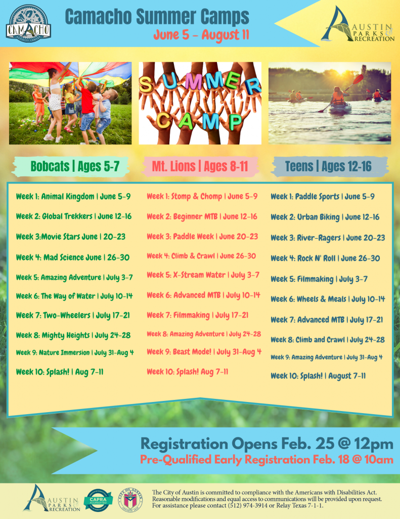 Summer Camps AustinTexas.gov